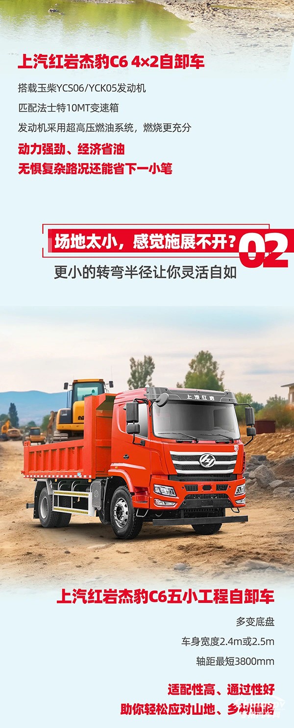 創(chuàng)富先鋒，紅巖杰豹C6自卸車助力卡友靈活多“盈”