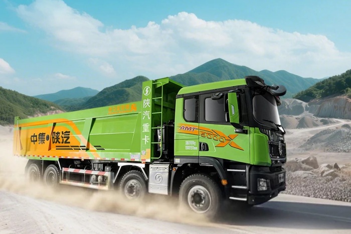 卸貨革命來了！中集?陜汽一體化輔助卸料，一鍵震動渣土砂石秒清空！