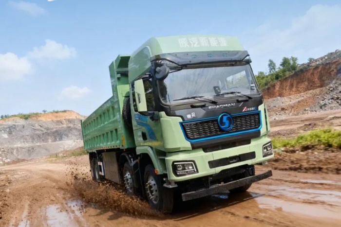 陜汽新能源X5000E 580KW自卸車，多拉快跑，裝載全能王！