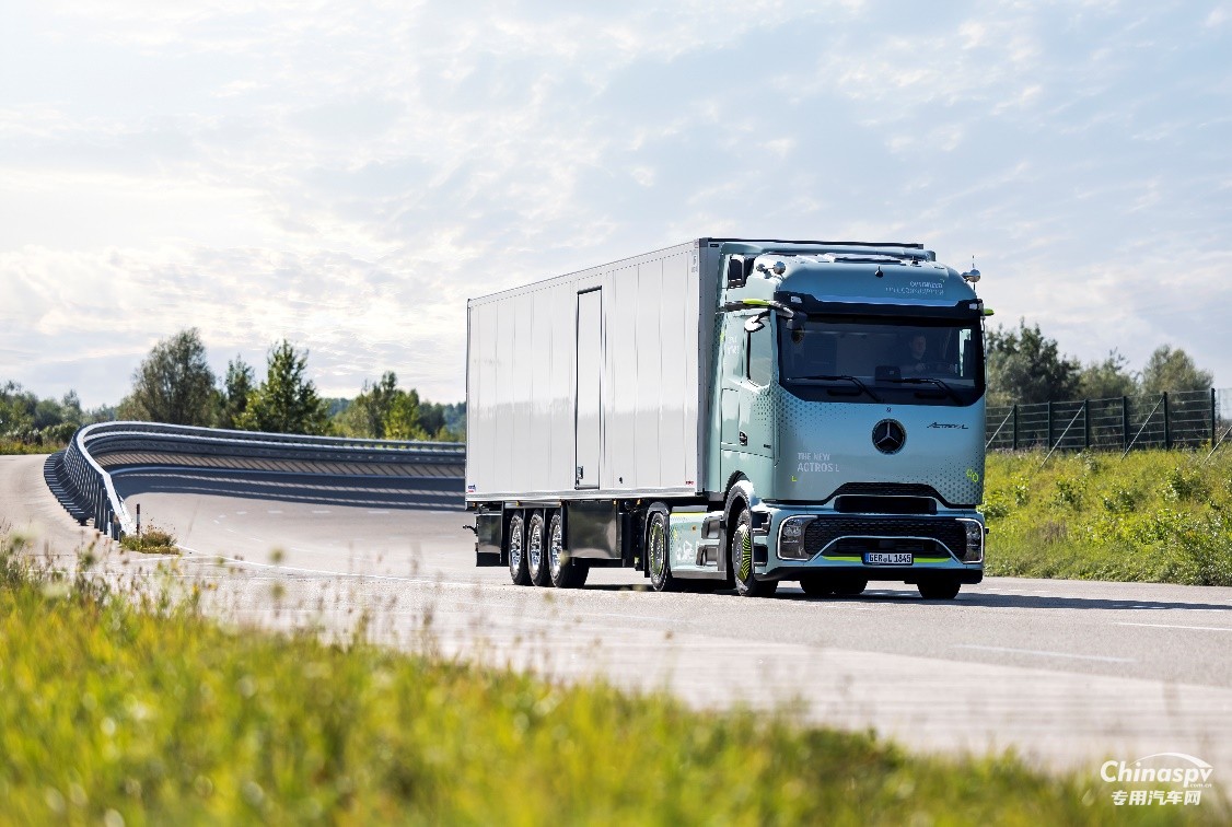 戴姆勒IAA2024：聚焦碳中和長途運輸，梅賽德斯-奔馳eActros 600純電動卡車預(yù)計11月實現(xiàn)量產(chǎn)