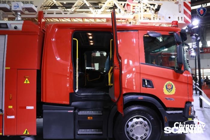 斯堪尼亞消防車底盤亮相第二十屆中國國際消防設(shè)備技術(shù)交流展覽會